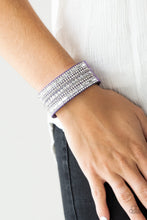 Load image into Gallery viewer, Paparazzi Accessories ⚘ Rebel Radiance - Purple Bracelet⚘ Flat Rate Ship $4.50 ⚘