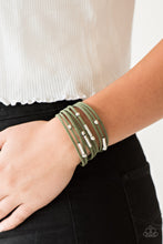Load image into Gallery viewer, Paparazzi Accessories ⚘ Back To BACKPACKER - Green Bracelet⚘ Flat Rate Ship $4.50 ⚘