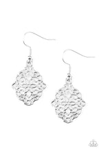Load image into Gallery viewer, pittmanbling-and-jewelry-inc-presentsflirty-florals-silver-earrings-paparazzi-accessories