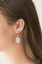 Load image into Gallery viewer, Paparazzi Accessories ⚘ Flirty Florals - Silver Earrings⚘ Flat Rate Ship $4.50 ⚘