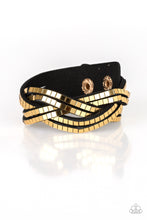 Load image into Gallery viewer, pittmanbling-and-jewelry-inc-presentslooking-for-trouble-gold-bracelet-paparazzi-accessories