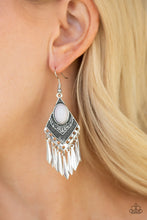 Load image into Gallery viewer, Paparazzi Accessories ⚘ Mostly Monte-ZUMBA - Silver Earrings⚘ Flat Rate Ship $4.50 ⚘