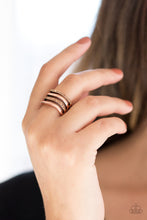 Load image into Gallery viewer, Paparazzi Accessories ⚘ Pageant Wave - Copper Ring⚘ Flat Rate Ship $4.50 ⚘