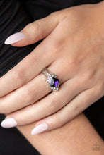 Load image into Gallery viewer, Paparazzi Accessories ⚘ Wallstreet Winner - Purple Ring⚘ Flat Rate Ship $4.50 ⚘