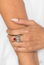 Load image into Gallery viewer, Paparazzi Accessories ⚘ Crowned Victor - Red Ring⚘ Flat Rate Ship $4.50 ⚘