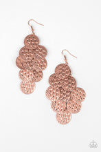 Load image into Gallery viewer, pittmanbling-and-jewelry-inc-presentsthe-party-animal-copper-earrings-paparazzi-accessories