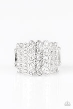 Load image into Gallery viewer, pittmanbling-and-jewelry-inc-presentsmillion-dollar-masquerade-white-ring-paparazzi-accessories
