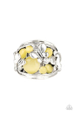 Load image into Gallery viewer, pittmanbling-and-jewelry-inc-presentsflutter-me-up-yellow-ring-paparazzi-accessories