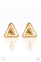 Load image into Gallery viewer, pittmanbling-and-jewelry-inc-presentstimeless-in-triangles-gold-clip-on-paparazzi-accessories