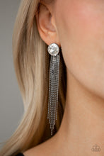 Load image into Gallery viewer, Paparazzi Accessories ⚘ Level Up - Black Post Earrings⚘ Flat Rate Ship $4.50 ⚘