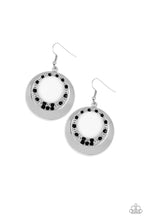 Load image into Gallery viewer, pittmanbling-and-jewelry-inc-presentsringed-in-refinement-black-earrings-paparazzi-accessories