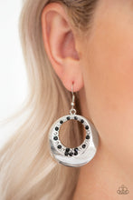 Load image into Gallery viewer, Paparazzi Accessories ⚘ Ringed In Refinement - Black Earrings⚘ Flat Rate Ship $4.50 ⚘