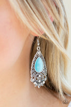 Load image into Gallery viewer, Paparazzi Accessories ⚘ Majestically Malibu - Blue Earrings⚘ Flat Rate Ship $4.50 ⚘