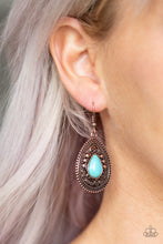Load image into Gallery viewer, Paparazzi Accessories ⚘ Desert Nirvana - Copper Earrings⚘ Flat Rate Ship $4.50 ⚘