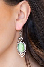 Load image into Gallery viewer, Paparazzi Accessories ⚘ Port Royal Princess - Green Earrings⚘ Flat Rate Ship $4.50 ⚘