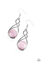 Load image into Gallery viewer, brought-to-you-by-pbjincswept-away-pink-earrings-paparazzi-accessories