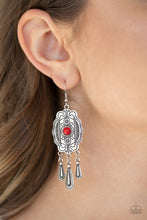 Load image into Gallery viewer, Paparazzi Accessories ⚘ Natural Native - Red Earrings⚘ Flat Rate Ship $4.50 ⚘