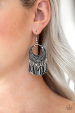 Load image into Gallery viewer, Paparazzi Accessories ⚘ Mesa Majesty - Silver Earrings⚘ Flat Rate Ship $4.50 ⚘