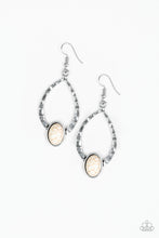 Load image into Gallery viewer, pittmanbling-and-jewelry-inc-presentspony-up-white-earrings-paparazzi-accessories