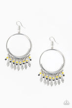 Load image into Gallery viewer, pittmanbling-and-jewelry-inc-presentsfloral-serenity-yellow-earrings-paparazzi-accessories