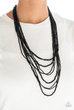 Load image into Gallery viewer, Paparazzi Accessories ⚘ Totally Tonga - Black Necklace⚘ Flat Rate Ship $4.50 ⚘