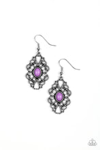 Load image into Gallery viewer, pittmanbling-and-jewelry-inc-presentsover-the-pop-purple-earrings-paparazzi-accessories