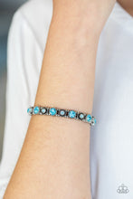 Load image into Gallery viewer, Paparazzi Accessories ⚘ Heavy On The Sparkle - Blue Bracelet⚘ Flat Rate Ship $4.50 ⚘