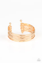 Load image into Gallery viewer, pittmanbling-and-jewelry-inc-presentssleek-shimmer-gold-bracelet-paparazzi-accessories