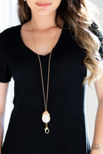 Load image into Gallery viewer, Paparazzi Accessories ⚘ Nightcap and Gown - Gold Lanyard⚘ Flat Rate Ship $4.50 ⚘
