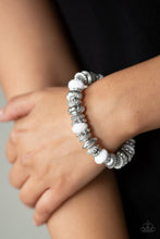 Load image into Gallery viewer, Paparazzi Accessories ⚘ Live Life To The COLOR-fullest - White Bracelet⚘ Flat Rate Ship $4.50 ⚘