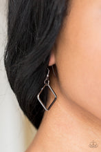 Load image into Gallery viewer, Paparazzi Accessories ⚘ Backed Into A Corner - Black Necklace⚘ Flat Rate Ship $4.50 ⚘