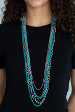 Load image into Gallery viewer, Paparazzi Accessories ⚘ Industrial Vibrance - Blue Necklace⚘ Flat Rate Ship $4.50 ⚘