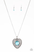 Load image into Gallery viewer, pittmanbling-and-jewelry-inc-presentsone-heart-blue-necklace-paparazzi-accessories