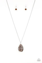 Load image into Gallery viewer, pittmanbling-and-jewelry-inc-presentsgleaming-gardens-brown-necklace-paparazzi-accessories