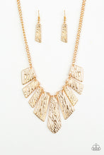 Load image into Gallery viewer, pittmanbling-and-jewelry-inc-presentstexture-tigress-gold-necklace-paparazzi-accessories