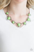 Load image into Gallery viewer, Paparazzi Accessories ⚘ Make A Point - Green Necklace⚘ Flat Rate Ship $4.50 ⚘