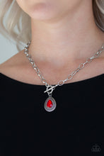 Load image into Gallery viewer, Paparazzi Accessories ⚘ Sheen Queen - Red Necklace⚘ Flat Rate Ship $4.50 ⚘
