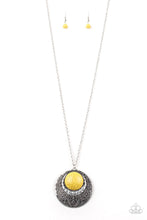 Load image into Gallery viewer, pittmanbling-and-jewelry-inc-presentsmedallion-meadow-yellow-necklace-paparazzi-accessories