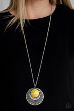 Load image into Gallery viewer, Paparazzi Accessories ⚘ Medallion Meadow - Yellow Necklace⚘ Flat Rate Ship $4.50 ⚘