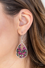 Load image into Gallery viewer, Paparazzi Accessories ⚘ Cash or Crystal? - Pink Earrings⚘ Flat Rate Ship $4.50 ⚘