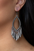 Load image into Gallery viewer, Paparazzi Accessories ⚘ My FLAIR Lady - Black Earrings⚘ Flat Rate Ship $4.50 ⚘