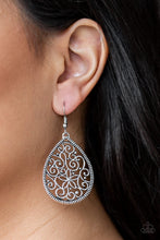 Load image into Gallery viewer, Paparazzi Accessories ⚘ Im Doing VINE - Silver Earrings⚘ Flat Rate Ship $4.50 ⚘