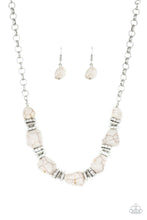 Load image into Gallery viewer, pittmanbling-and-jewelry-inc-presentsstunningly-stone-age-white-necklace-paparazzi-accessories