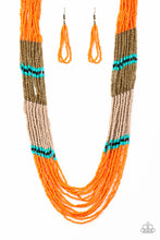 Load image into Gallery viewer, pittmanbling-and-jewelry-inc-presentsrio-roamer-orange-necklace-paparazzi-accessories