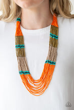 Load image into Gallery viewer, Paparazzi Accessories ⚘ Rio Roamer - Orange Necklace⚘ Flat Rate Ship $4.50 ⚘