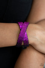 Load image into Gallery viewer, Paparazzi Accessories ⚘ Under The SEQUINS - Purple Bracelet⚘ Flat Rate Ship $4.50 ⚘