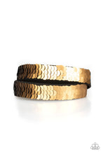 Load image into Gallery viewer, pittmanbling-and-jewelry-inc-presentsunder-the-sequins-gold-bracelet-paparazzi-accessories