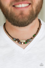 Load image into Gallery viewer, Paparazzi Accessories ⚘ Tiki Trek - Green Mens Necklace⚘ Flat Rate Ship $4.50 ⚘