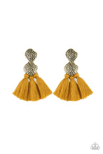 Load image into Gallery viewer, pittmanbling-and-jewelry-inc-presentstenacious-tassel-yellow-post earrings-paparazzi-accessories