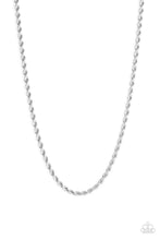 Load image into Gallery viewer, pittmanbling-and-jewelry-inc-presentsdouble-dribble-silver-mens necklace-paparazzi-accessories